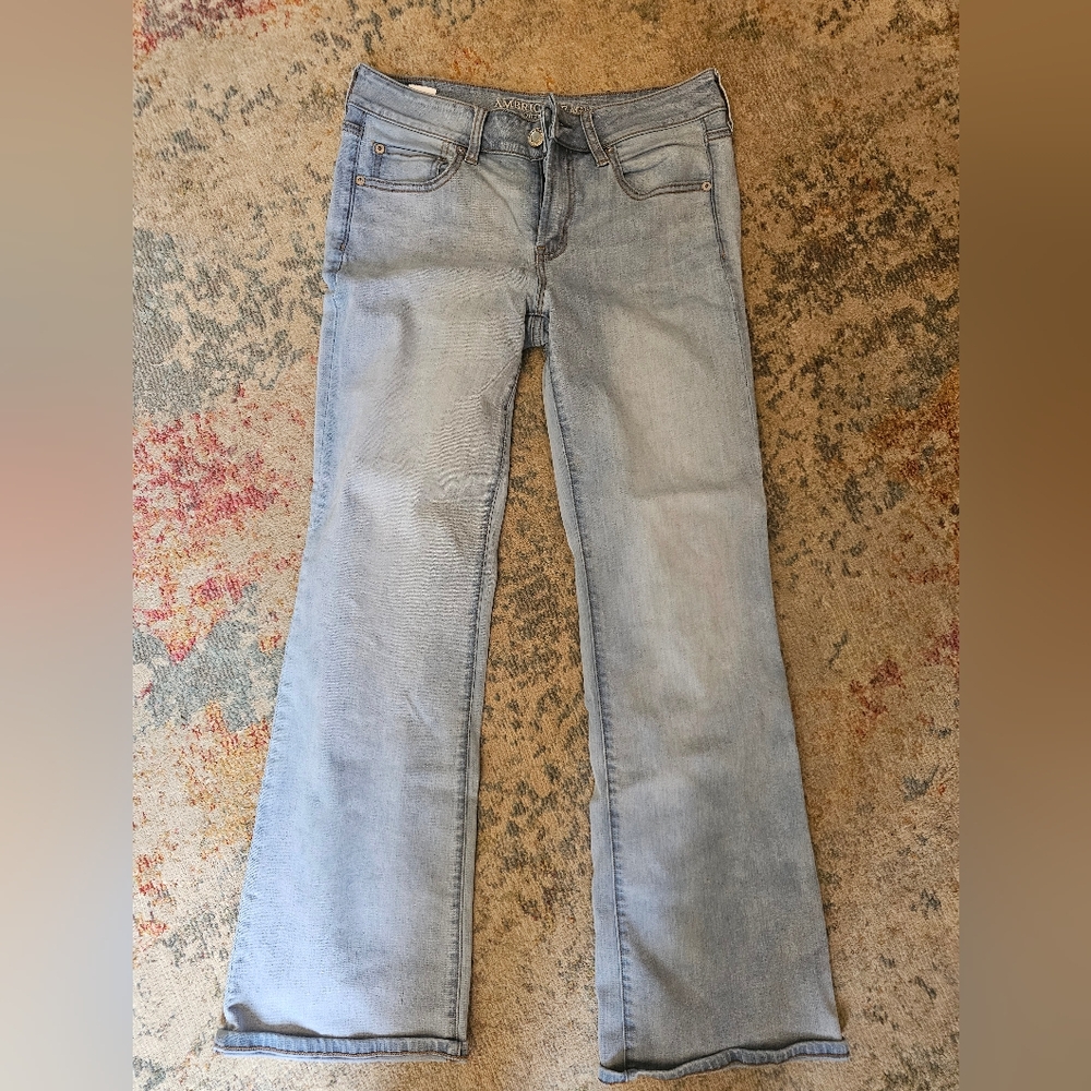 American Eagle Favorite Boyfriend Light Blue Women's Jeans